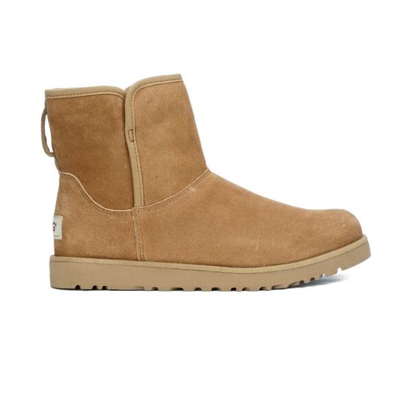 Ugg Cory Suede II Genuine Shearling Lined Boot Round Toe Chestnut Size 7.5 NWOB - Picture 1 of 10